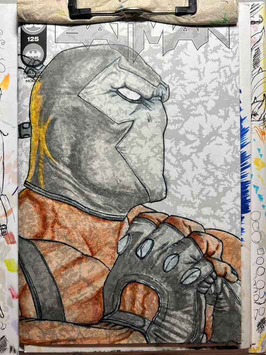 DC Comics Batman #125 blank cover variant with Bane drawing