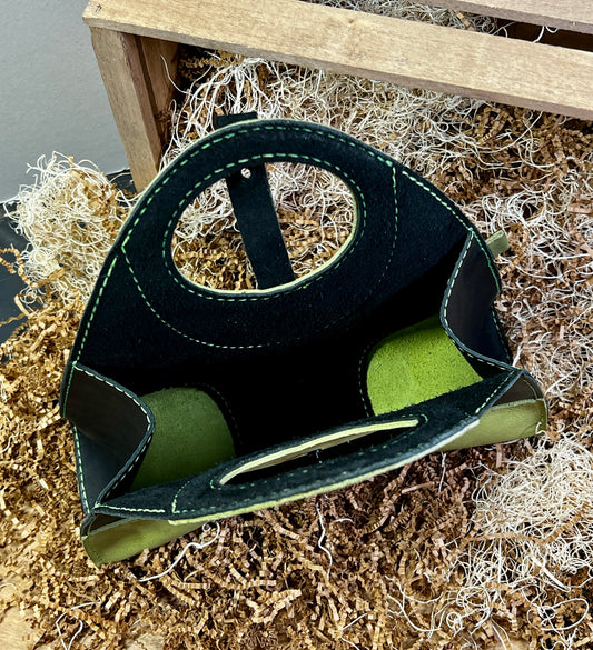 Marathon the game logo themed leather handbag