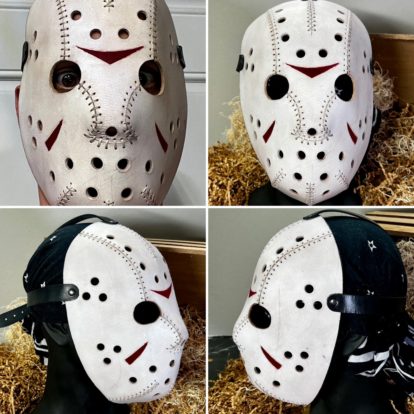 Horror hockey leather Jason mask