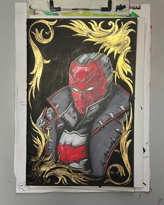 DC Comics Batman #50 blank cover variant with Red Hood drawing