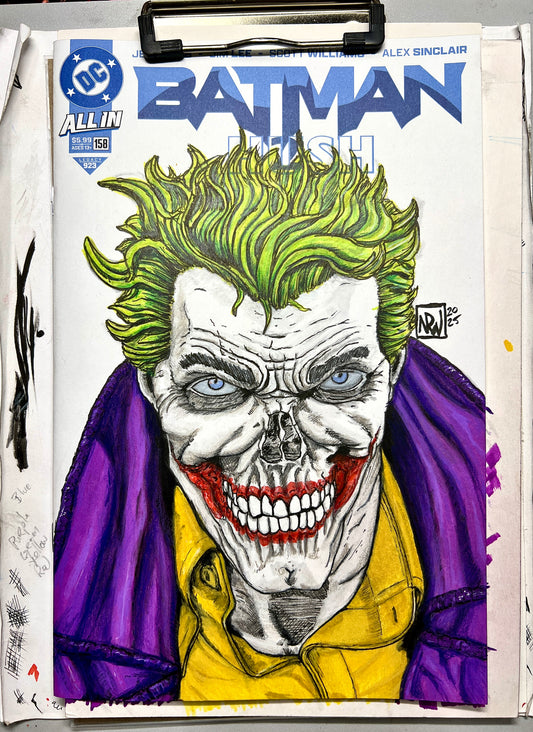 DC Comics Batman #158 Blank cover variant with Joker drawing