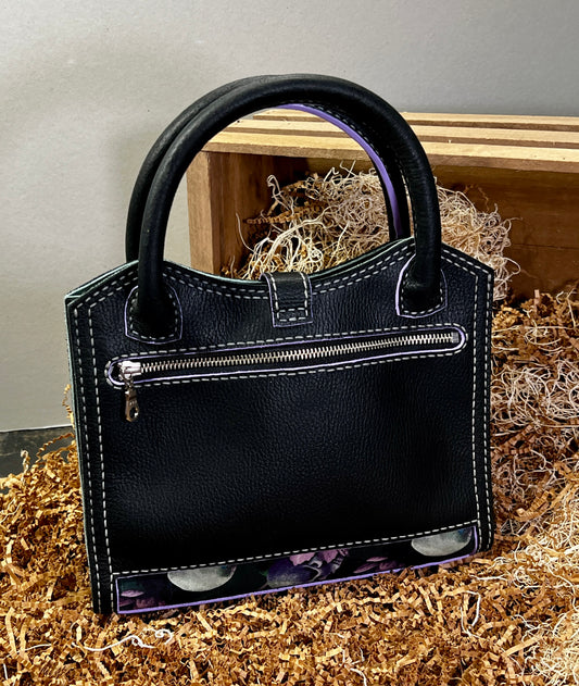 Death's Head Moth leather handbag