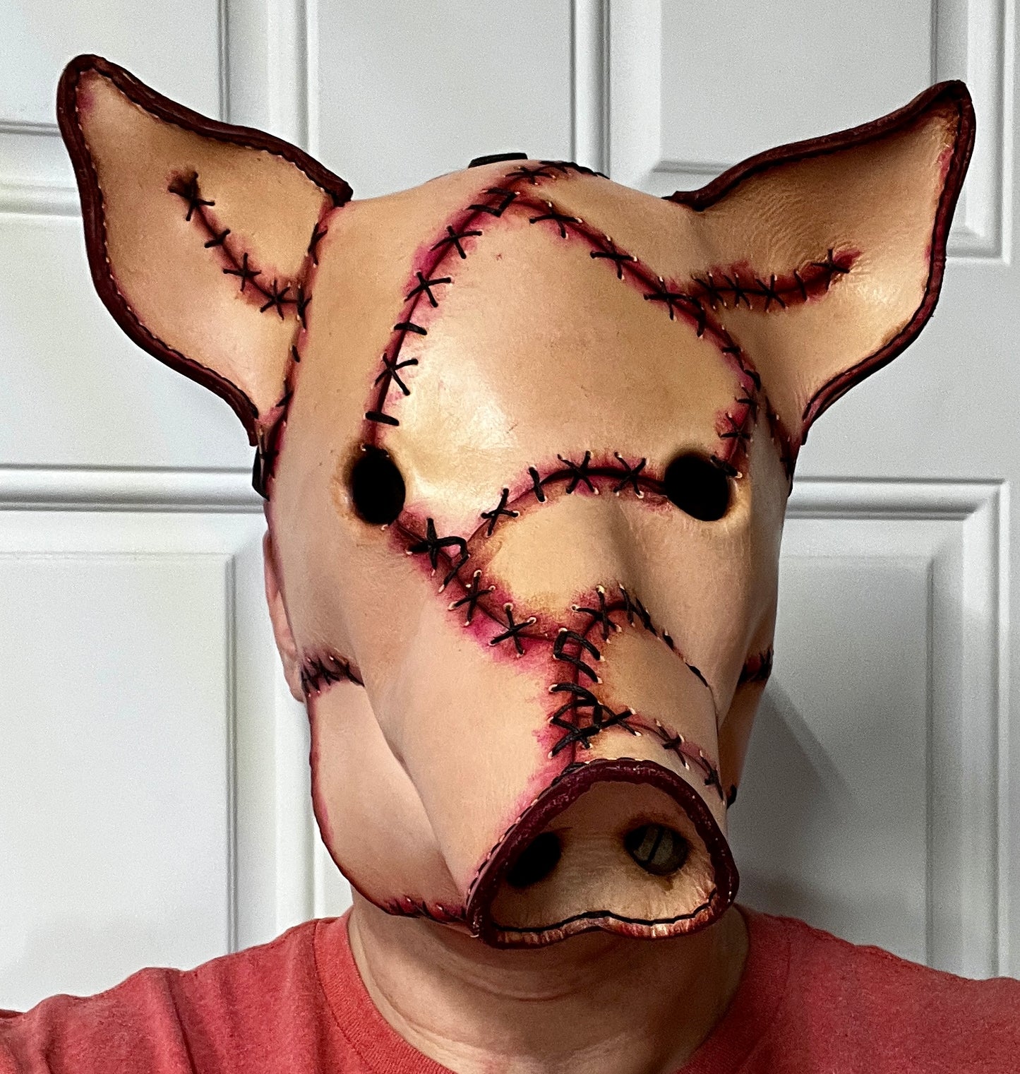 Frankenstein leather horror pig mask