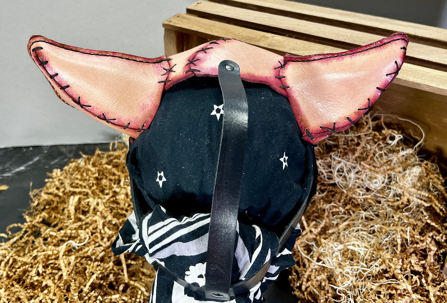 Frankenstein leather horror pig mask