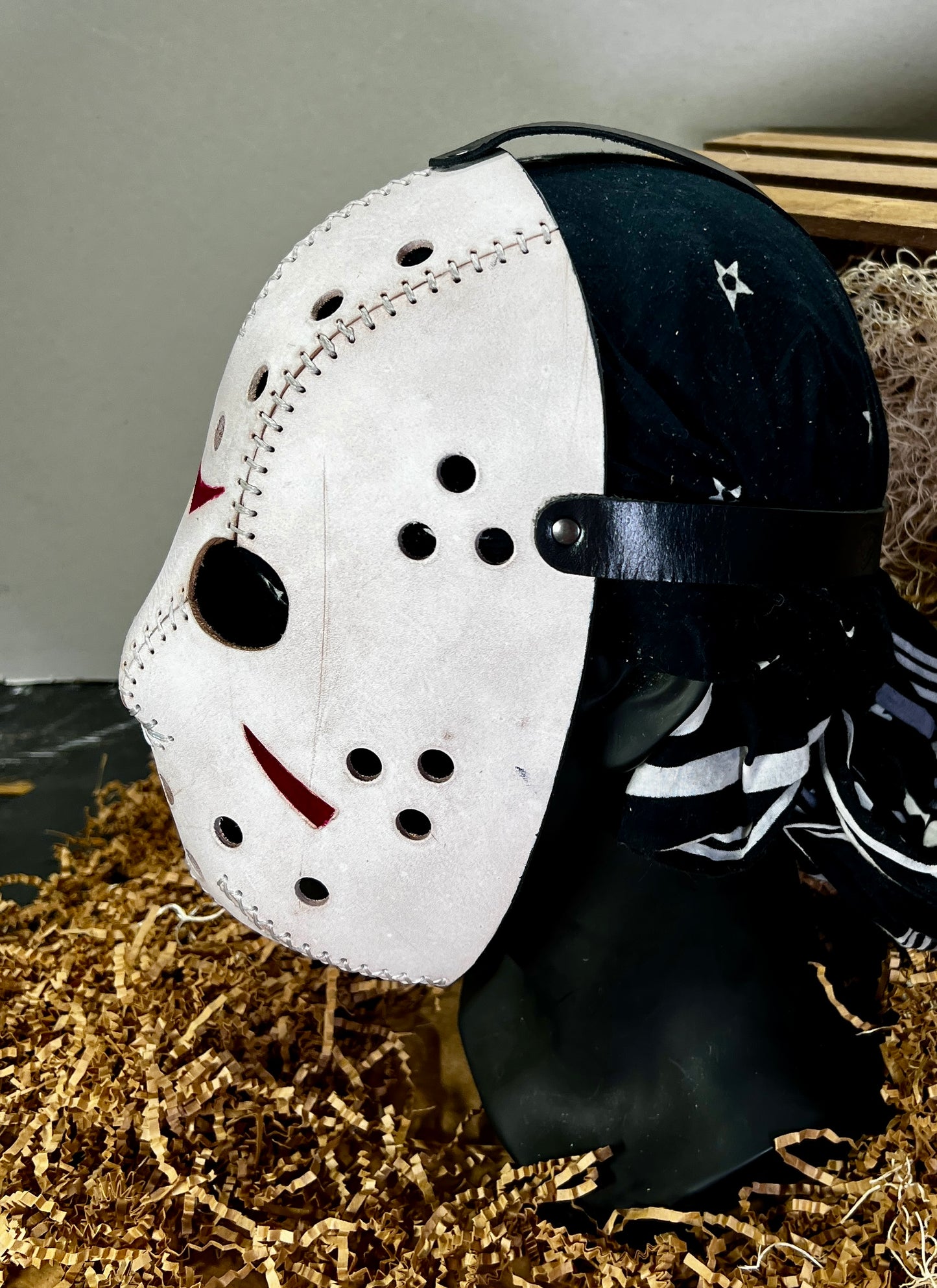 Horror hockey leather Jason mask
