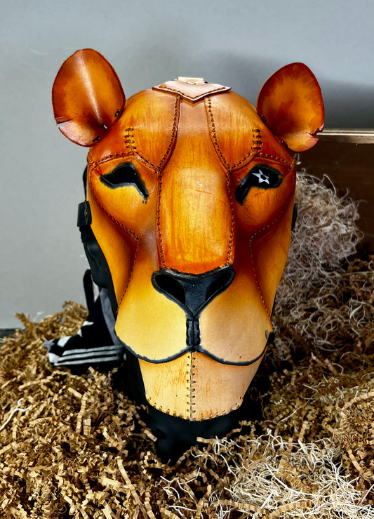 Lion leather mask