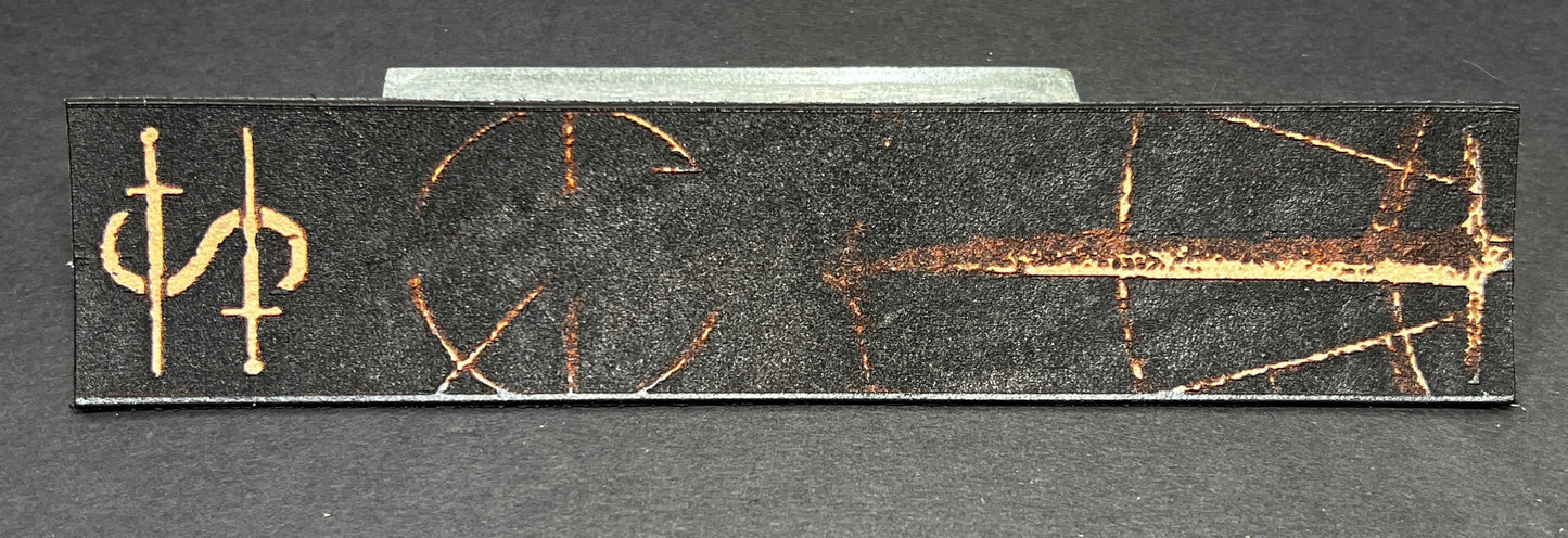 Leather Emblem Bookmark
