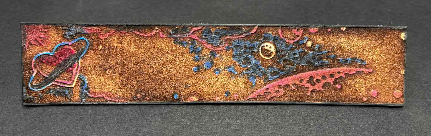 Leather Emblem Bookmark