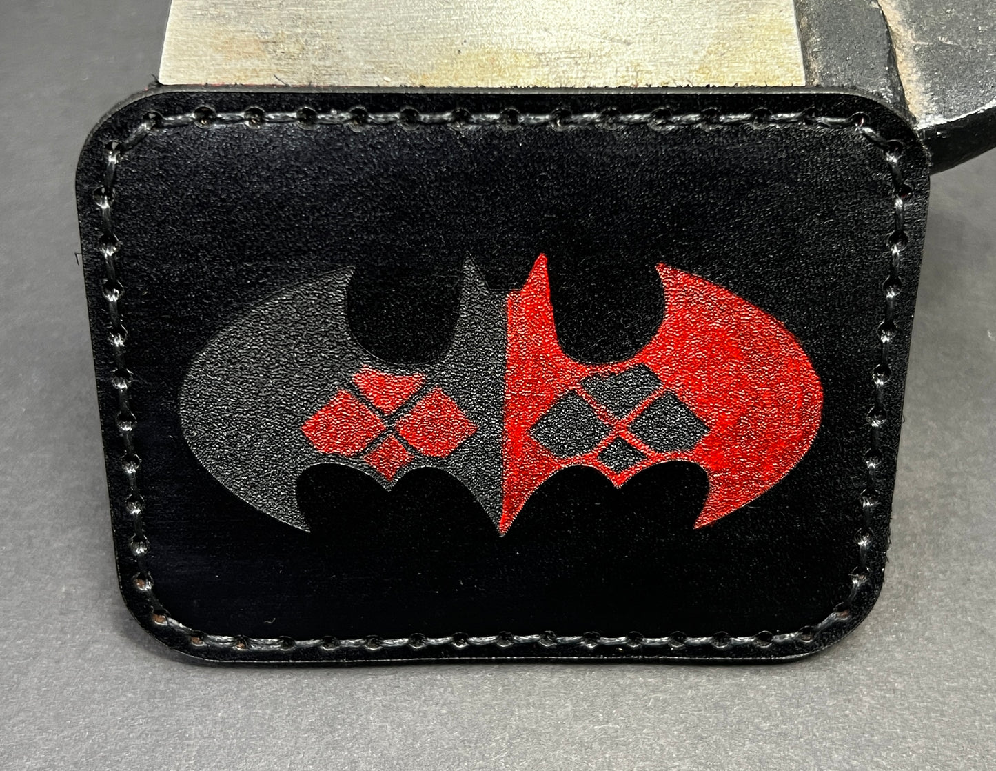 Harley Quinn Batman Logo Leather Card Holder