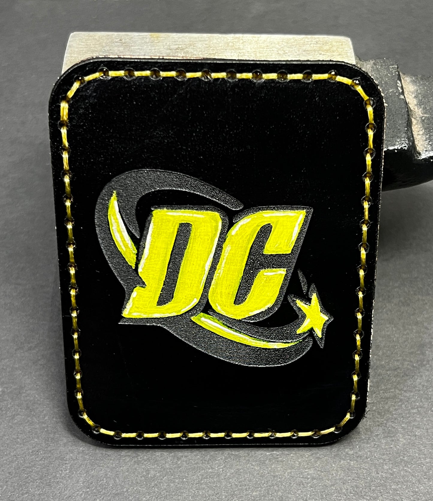 DC Logo Leather Card Holder