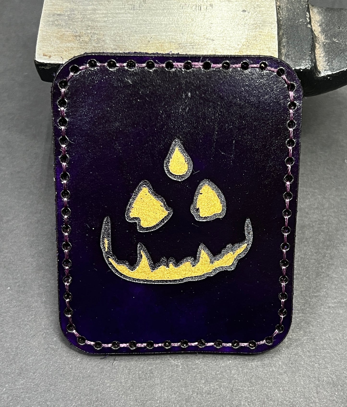 Festival of the Lost Headless One Leather Card Holder