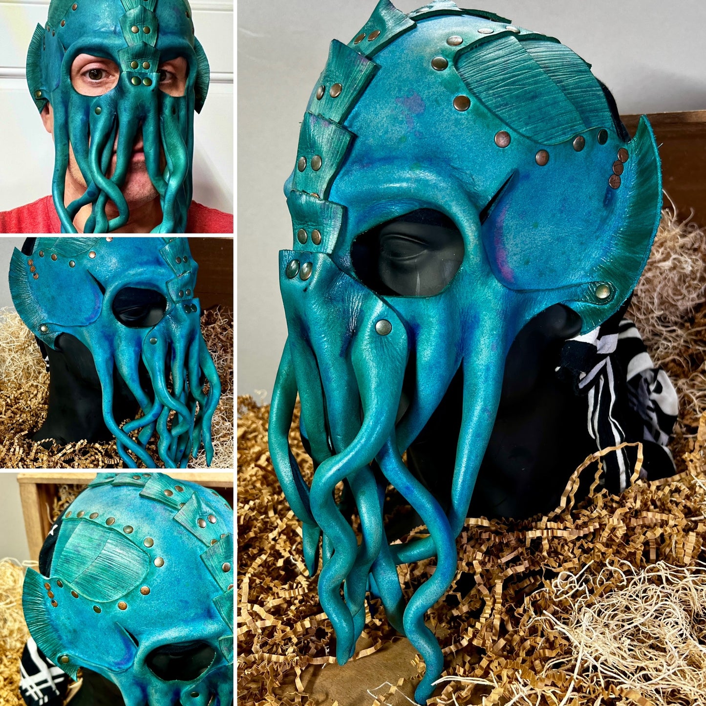 Cthulhu leather mask